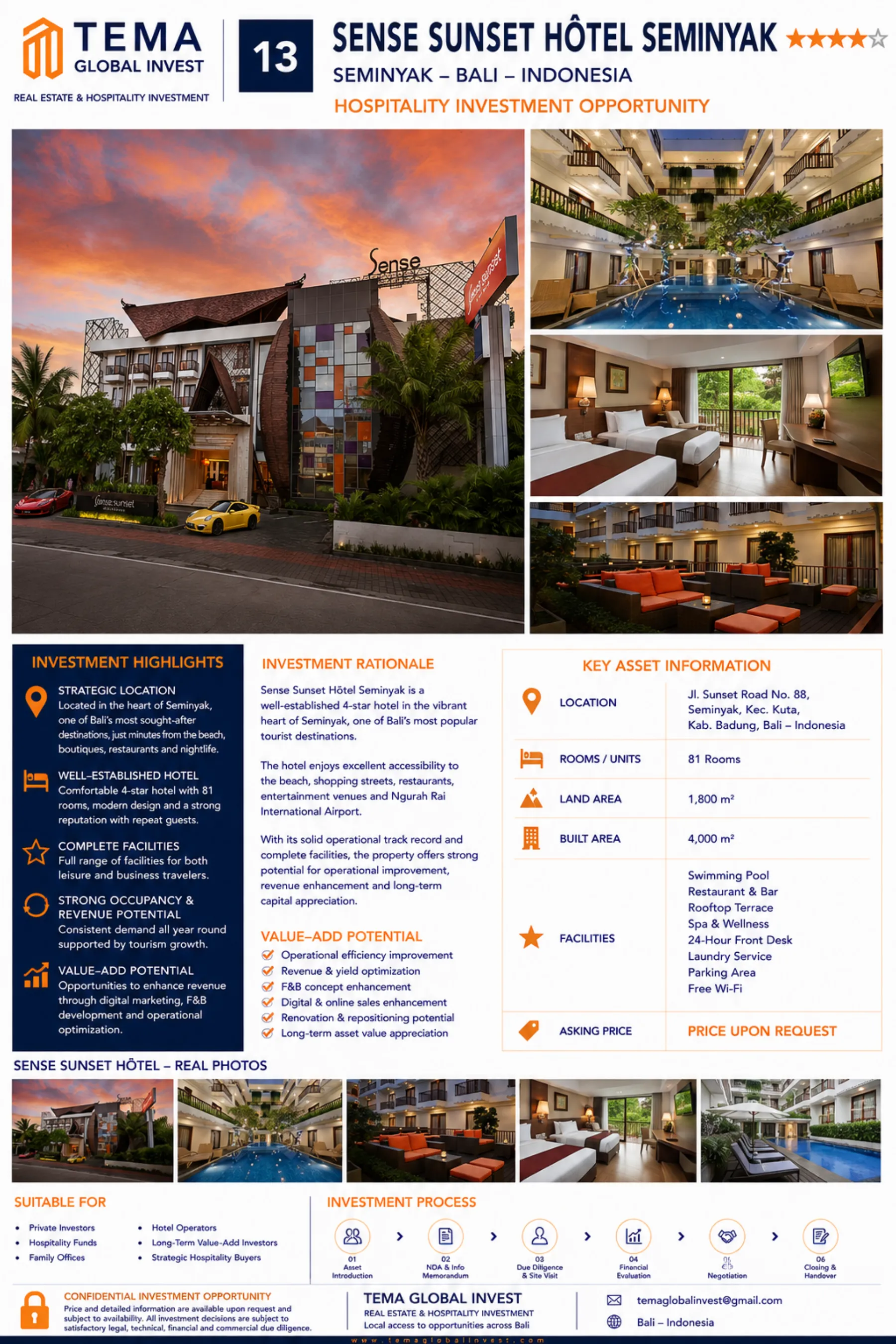 Sense Sunset Hotel — visuel 1 du dossier vendeur